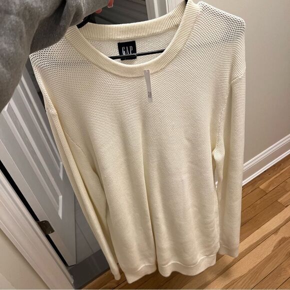 GAP Men Cream Thermal Long Sleeve - Picture 1 of 5